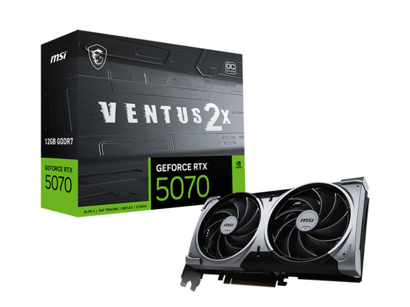 MSI GeForce RTX 5070 Ventus 2X OC 12GB GDDR7 DLSS5